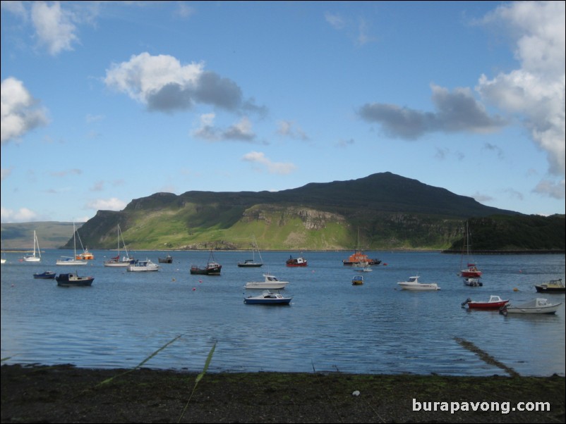 Portree harbour.