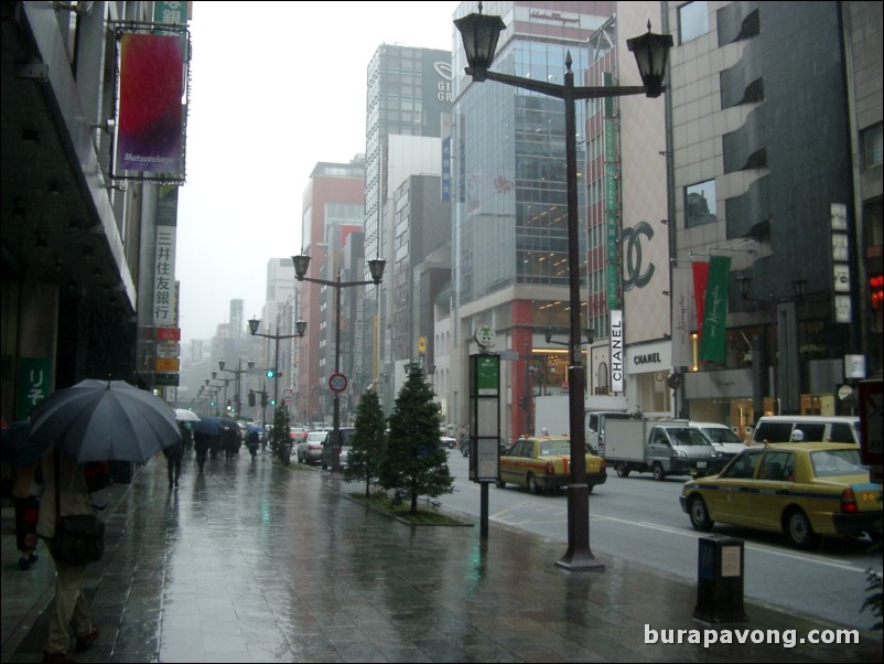 Rainy Ginza.