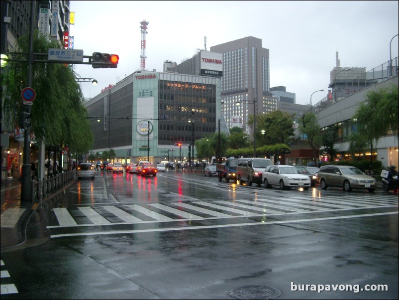 Rainy Ginza.