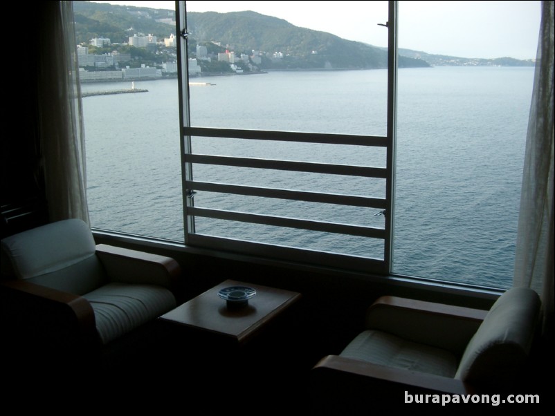 View from room at Hotel New Akao Royal Wing, Atami.