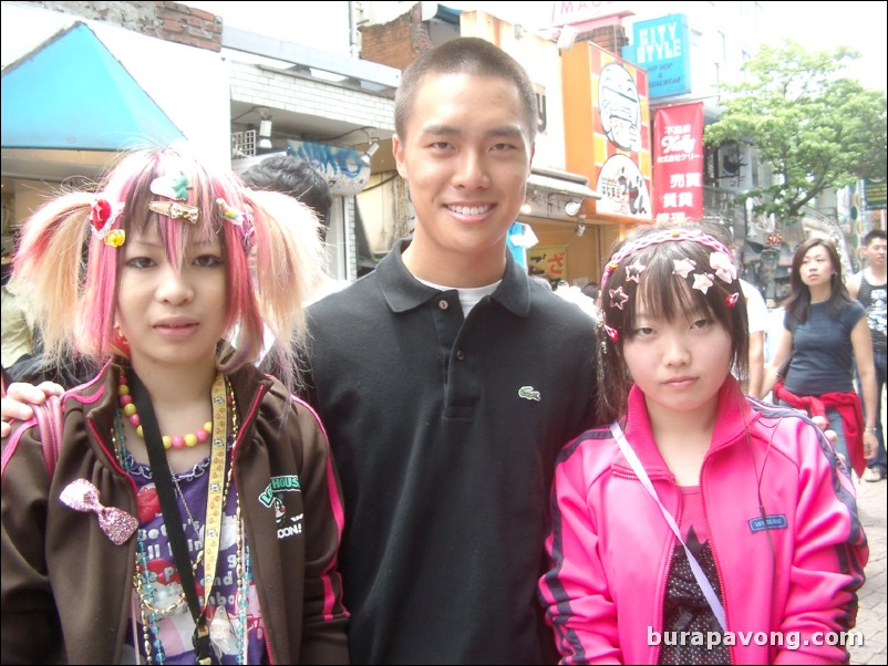 Some cos-play-zoku girls on Takeshita-dori.