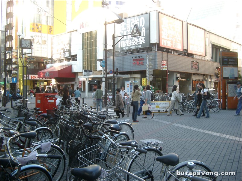 Outside Ikebukuro station.