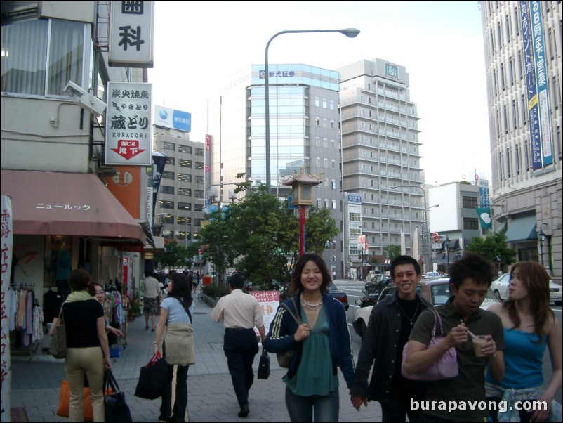 Outside Nankinmachi (Chinatown), Kobe.