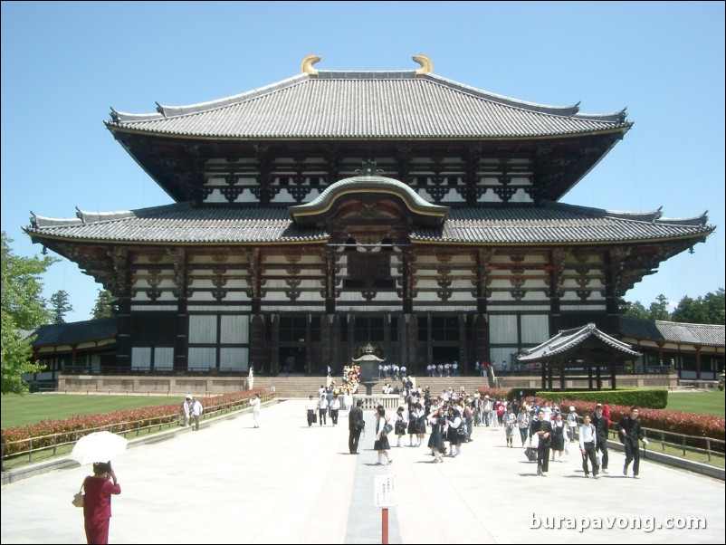 The Daibutsu-den, Todai-ji Temple. The largest wooden building in the world.