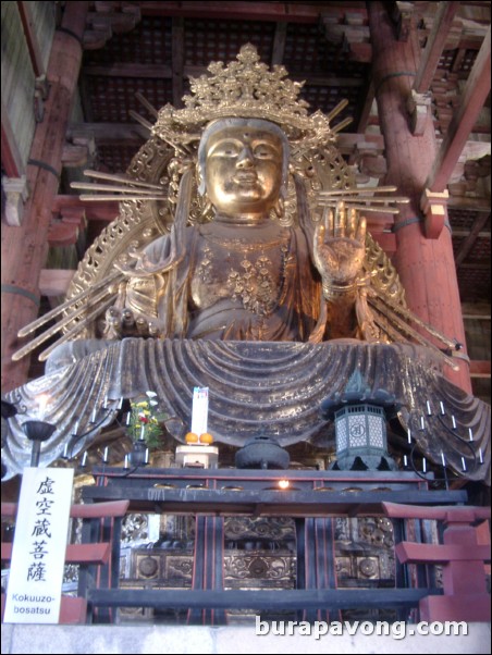 Daibutsu, Todai-ji Temple. The world's largest gilded bronze Buddha.