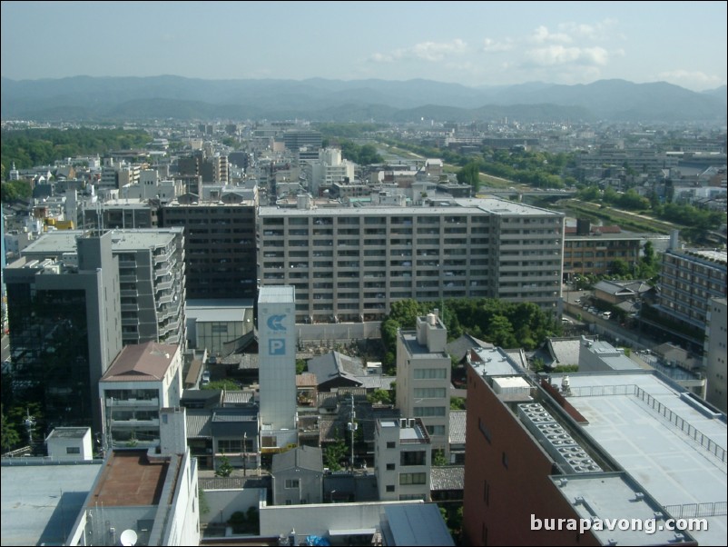 View of Kyoto from Kyoto Hotel Okura.