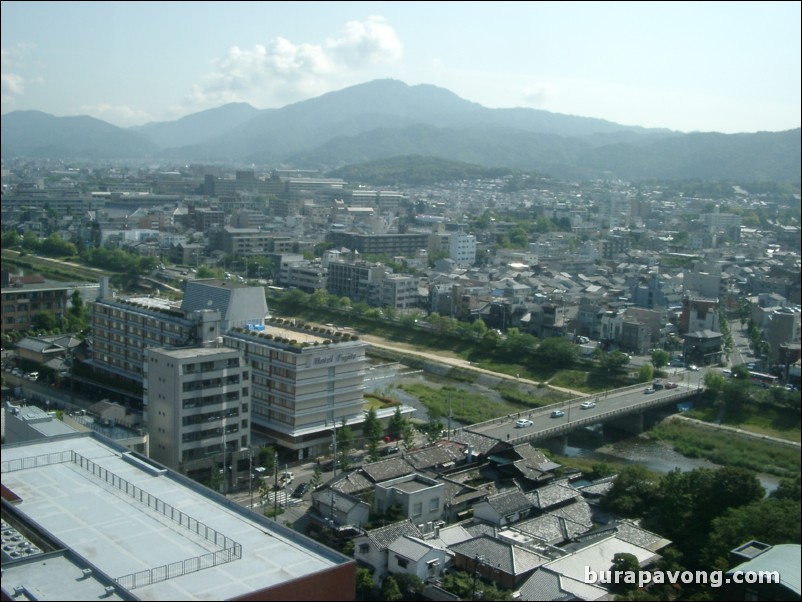 View of Kyoto from Kyoto Hotel Okura.