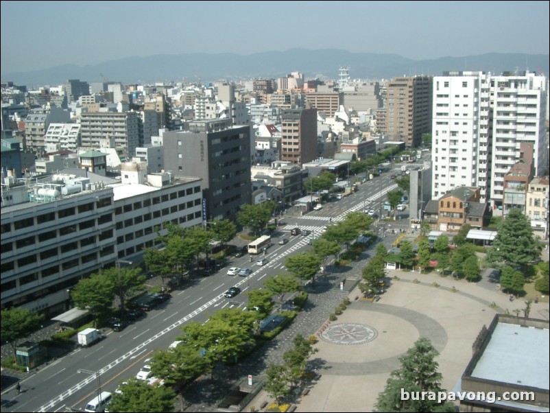 View of Kyoto from Kyoto Hotel Okura.