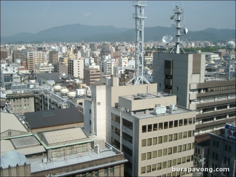 View of Kyoto from Kyoto Hotel Okura.