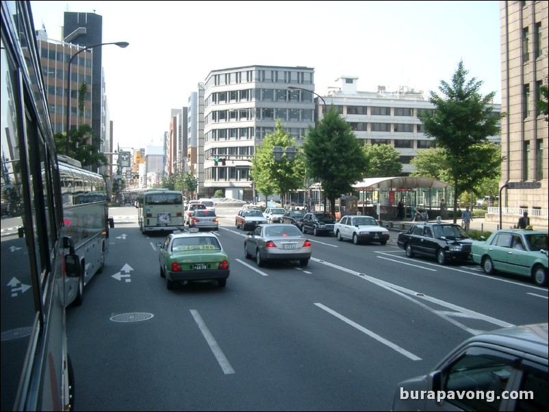 Street in front of Kyoto Hotel Okura.