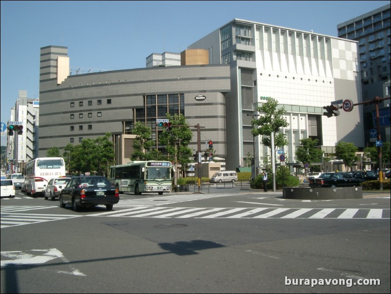 Outside Kyoto Station.