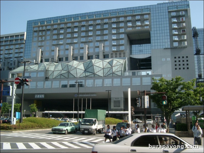 Outside Kyoto Station.