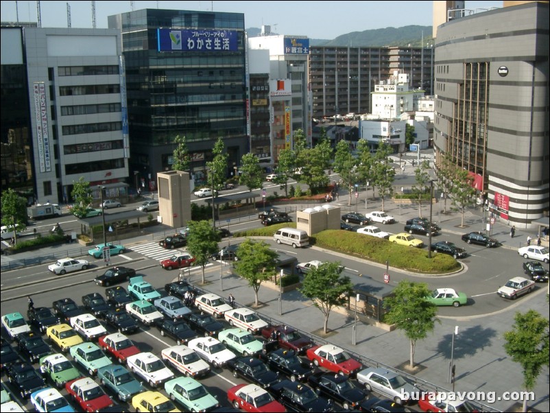 View from Kyoto Station.