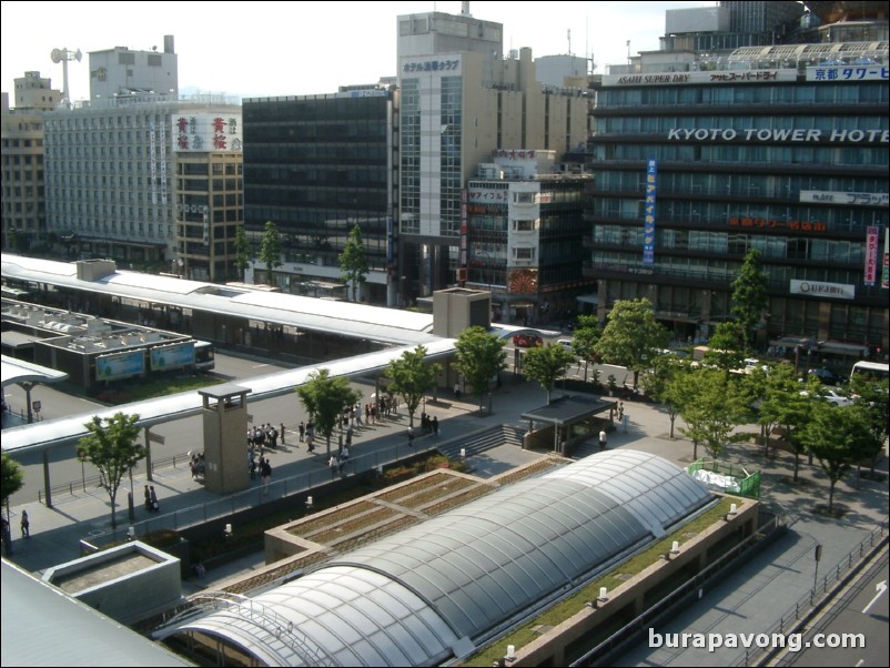 View from Kyoto Station.