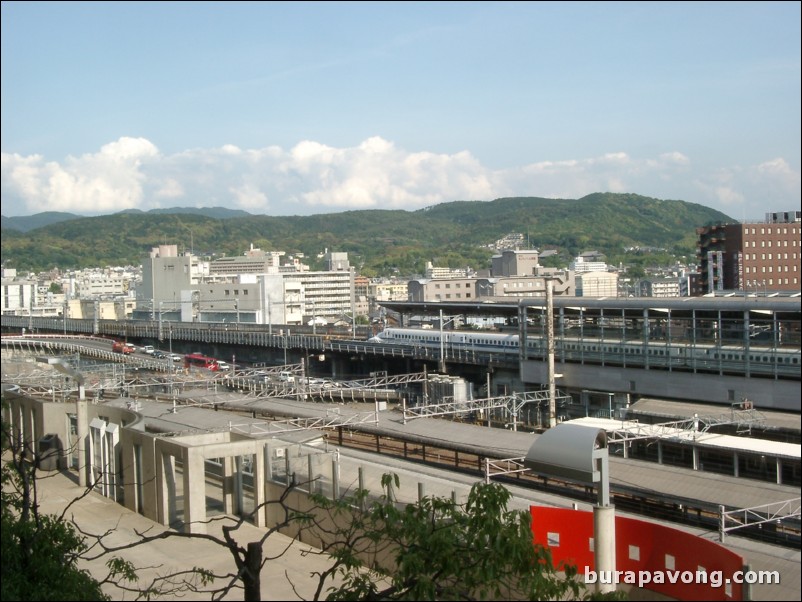 View from Kyoto Station.