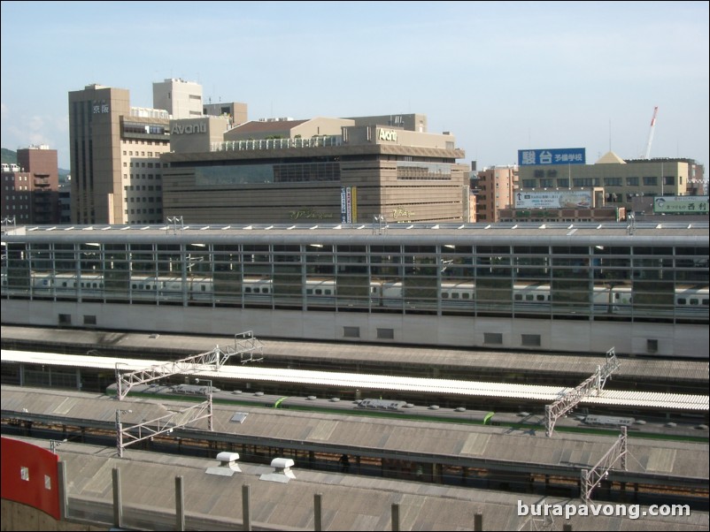 View from Kyoto Station.