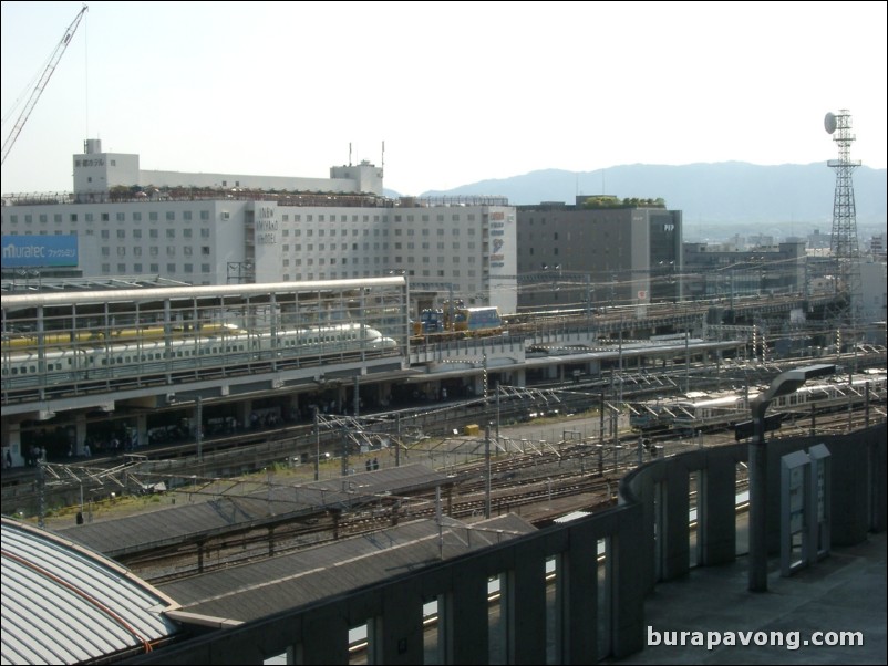 View from Kyoto Station.