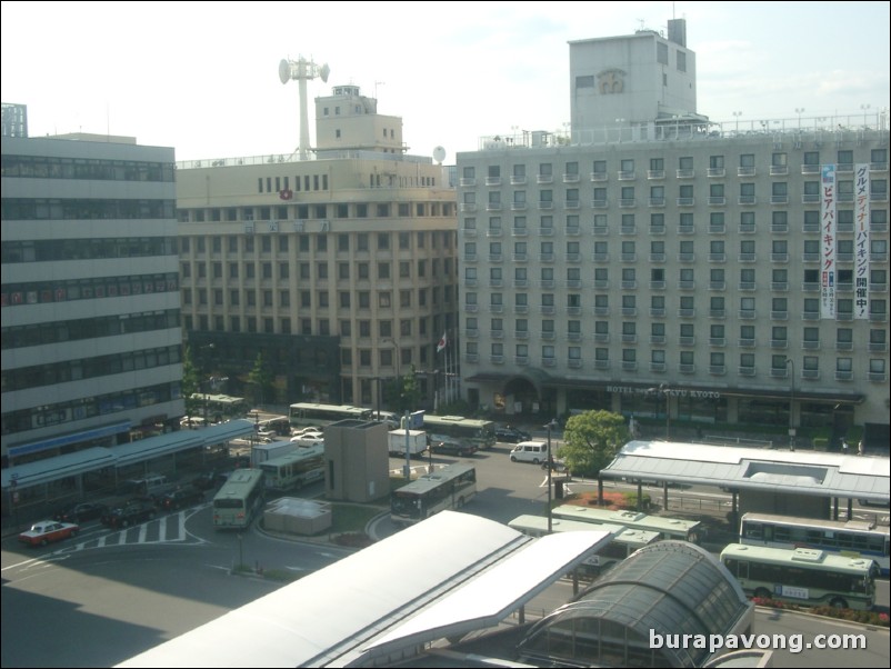 View from Kyoto Station.