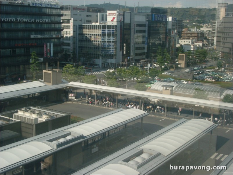 View from Kyoto Station.