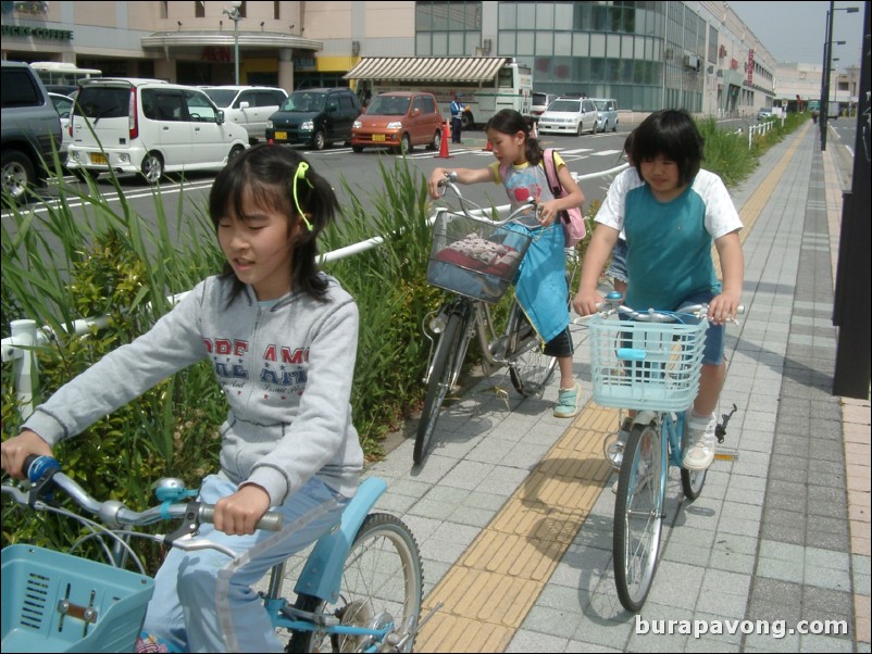 Outside AEON shopping center.