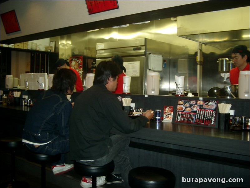 Local noodle shop across from Nikko Narita.