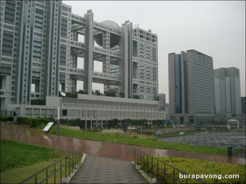 Fuji TV from behind, Odaiba.