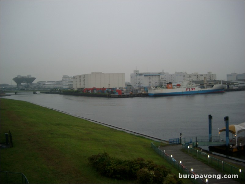 Overlooking ferry area, Odaiba.