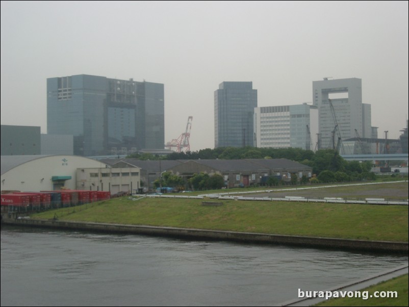 Telecom Center, Tokyo Port Museum, and other buildings, Odaiba.