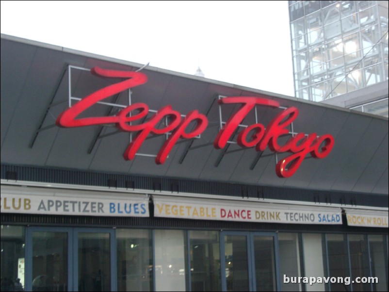 Zepp Tokyo, Odaiba.