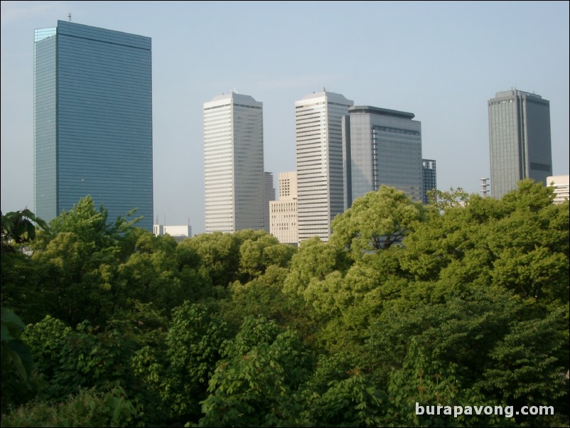 View from Osaka Castle.