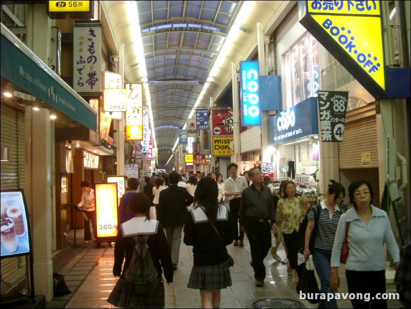 Shinsaibashi-Suji shopping center.