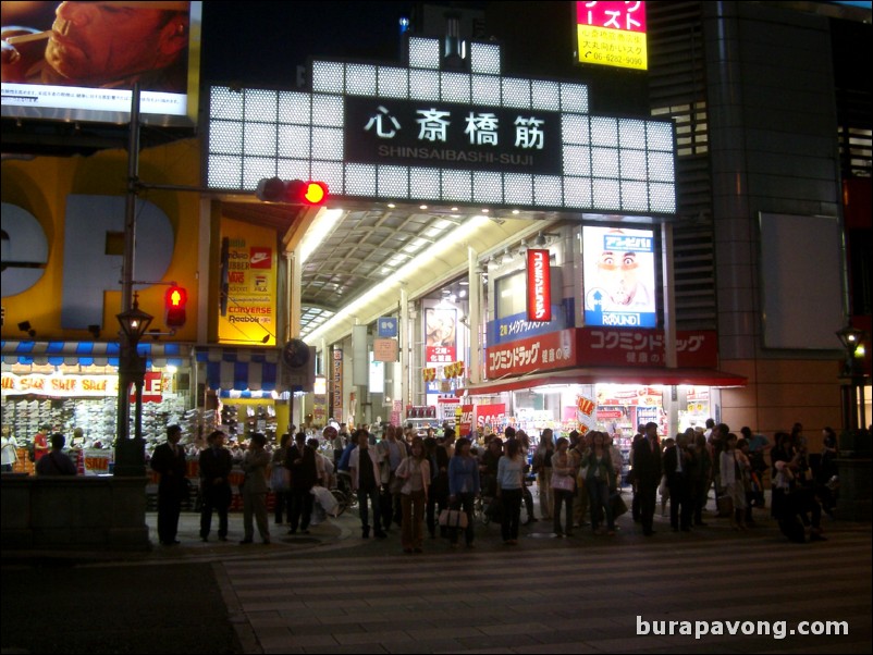 Shinsaibashi-Suji shopping center.