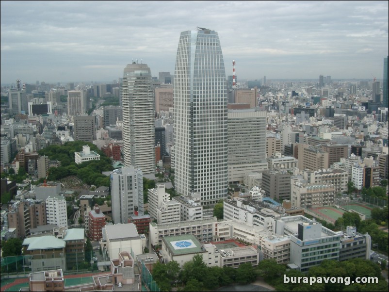 View of Tokyo skyline from Tokyo Tower.