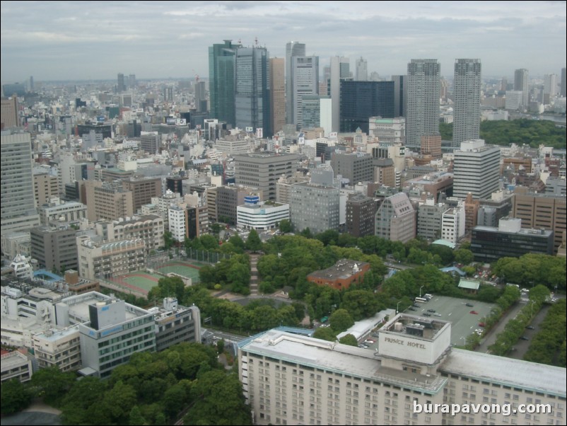 View of Tokyo skyline from Tokyo Tower.