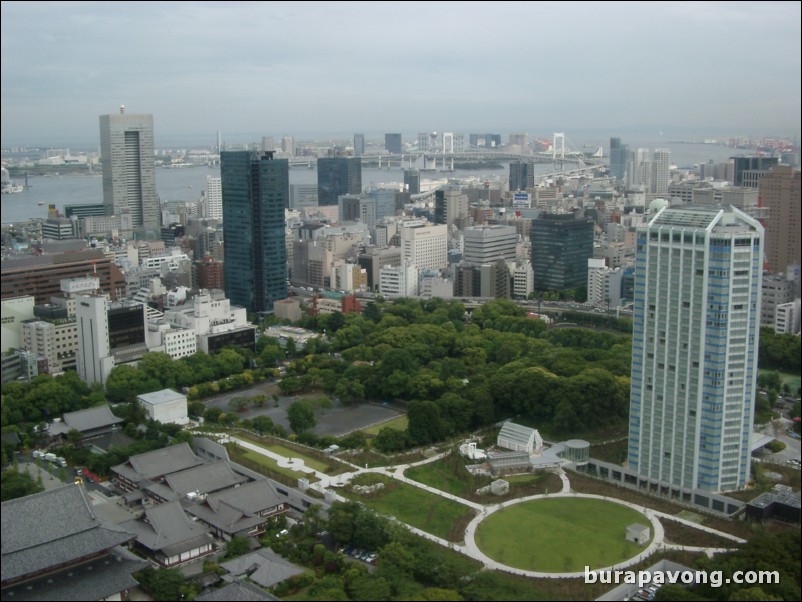 View of Tokyo skyline from Tokyo Tower.