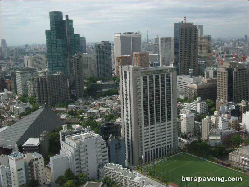 View of Tokyo skyline from Tokyo Tower.