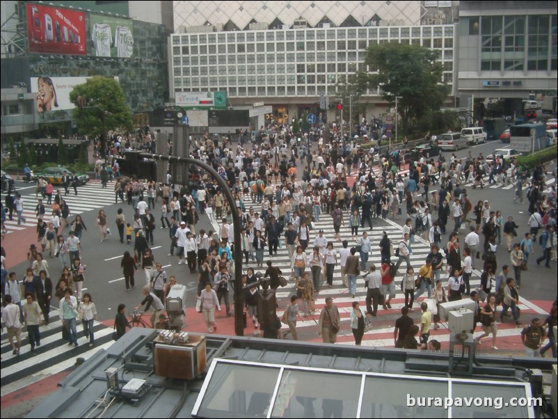 Shibuya. View from Starbucks.