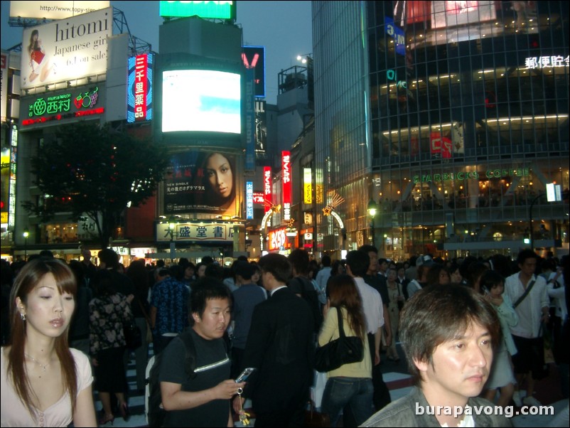 Shibuya at night.