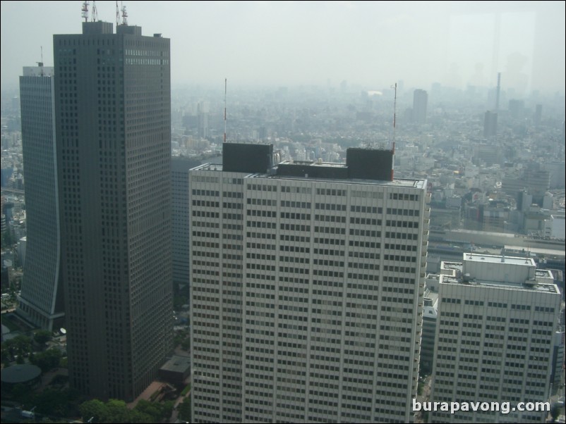 Skyscrapers of west Shinjuku. View from Tokyo Metropolitan Government Building No. 1.