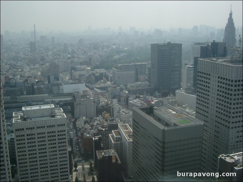 Skyscrapers of west Shinjuku. View from Tokyo Metropolitan Government Building No. 1.