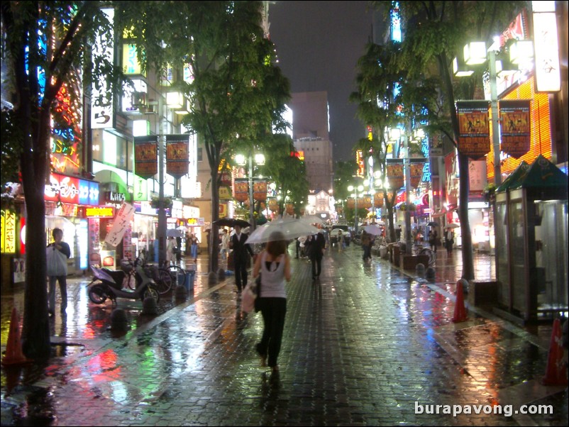 East Shinjuku at night. Kabuki-cho.