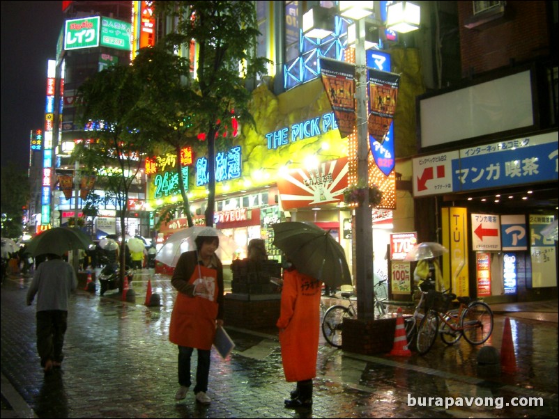 East Shinjuku at night. Kabuki-cho.