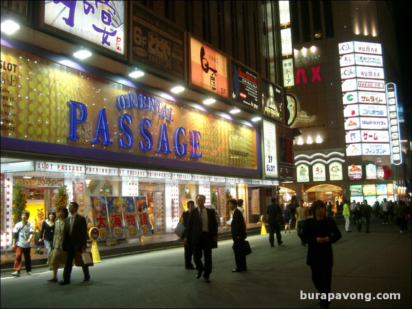 East Shinjuku at night. Kabuki-cho.