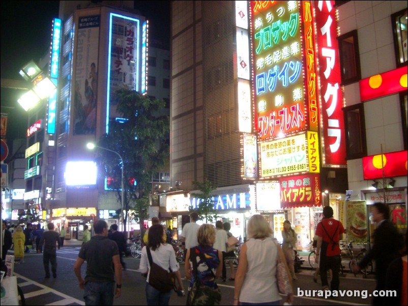 East Shinjuku at night. Kabuki-cho.