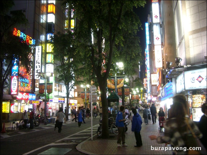 East Shinjuku at night. Kabuki-cho.