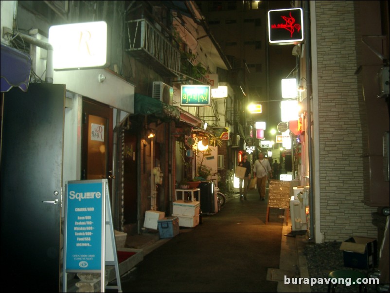 Golden Gai area, east Shinjuku.