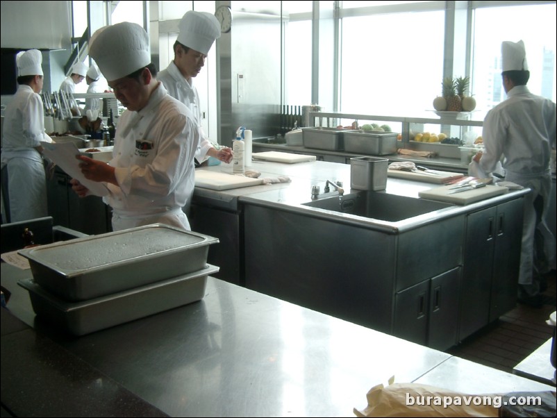 Chefs at New York Bar, Park Hyatt at Shinjuku Park Tower. 