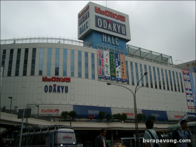 Odakyu department store, outside Shinjuku station.