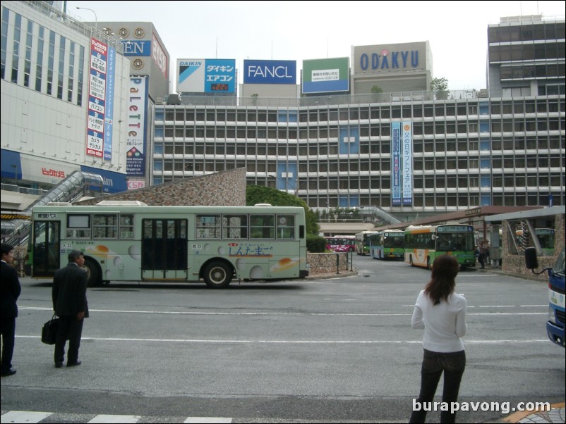 Shinjuku station area.