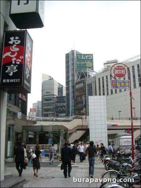 Shinjuku station area.